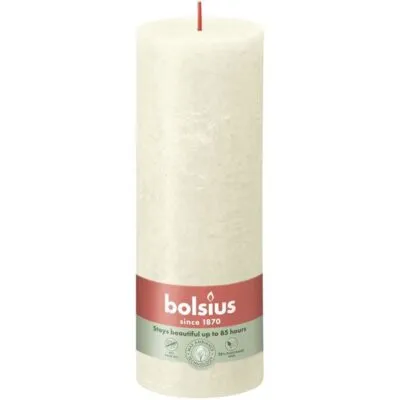 Bolsius rustiek stompkaars 190/68 soft pearl a4