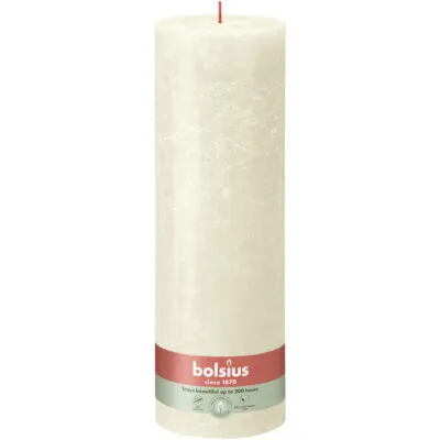 Bolsius rustiek stompkaars 300/100 soft pearl a4