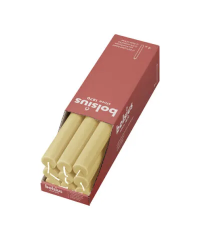 Bolsius rustiek tafelkaars 9 stuks oat beige a9
