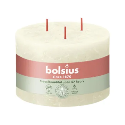 Bolsius kaars 90/140 3 lonten soft pearl a2