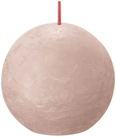 Bolsius rustiek bolkaars 76mm misty pink a6