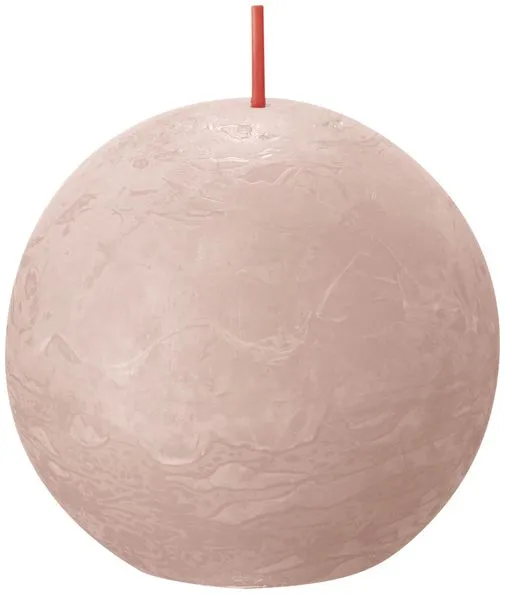 Bolsius rustiek bolkaars 76mm misty pink a6
