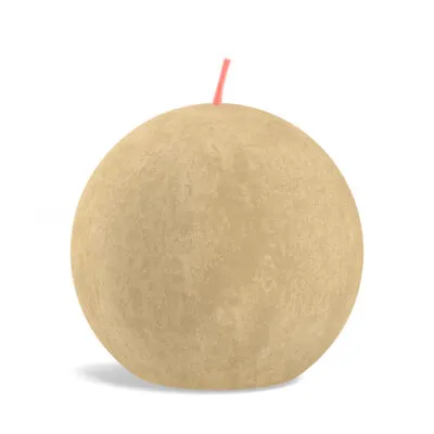 Bolsius rustiek bolkaars 76mm oat beige a6