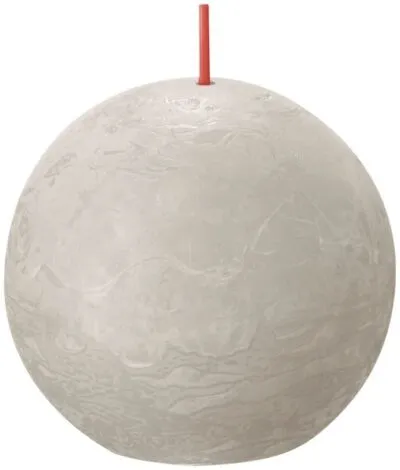 Bolsius rustiek bolkaars 76mm sandy grey a6
