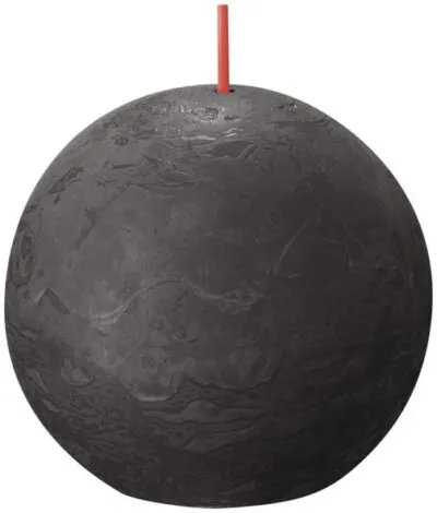 Bolsius rustiek bolkaars 76mm stormy grey a6