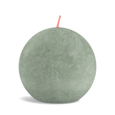 Bolsius rustiek bolkaars 76mm jade green a6