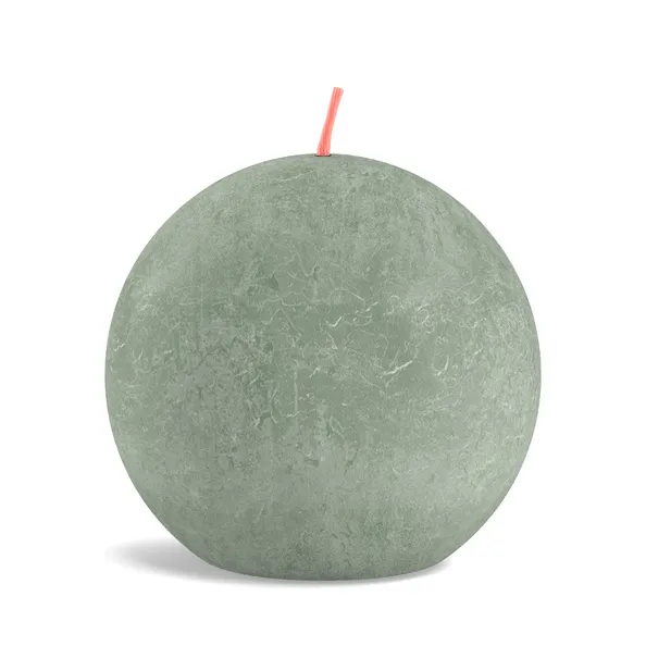 Bolsius rustiek bolkaars 76mm jade green a6