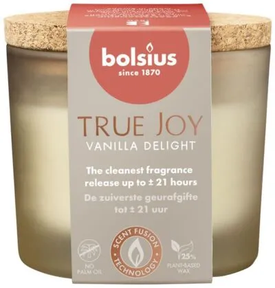 Bolsius geurglas 66/83 true joy vanilla delight a6