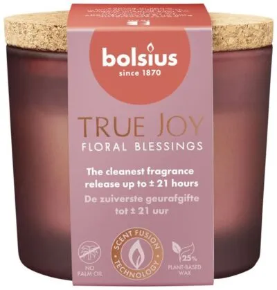 Bolsius geurglas 66/83 true joy floral bless a6