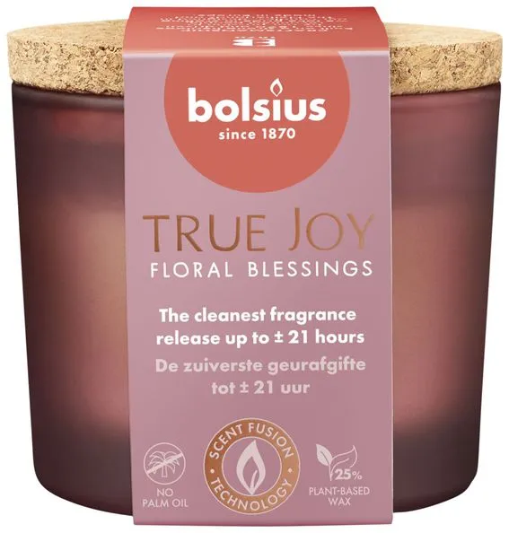 Bolsius geurglas 66/83 true joy floral bless a6