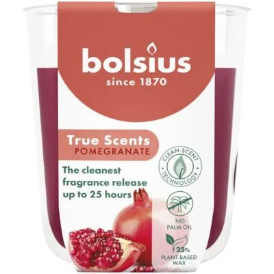 Bolsius geurglas 80/73 true scents pomegranate a6