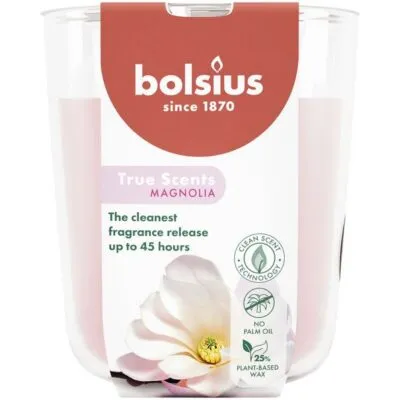 Bolsius geurglas 97/85 true scents magnolia a4