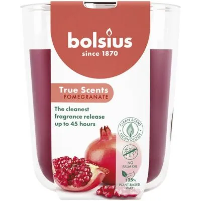 Bolsius geurglas 97/85 true scents pomegranate a4