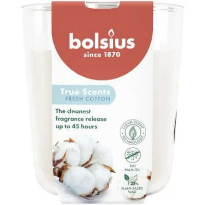 Bolsius geurglas 97/85 true scents fresh cotton a4