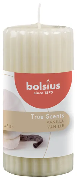 Bolsius Pillar True Scents Vanilla Ø58×120 mm 33uur (6 stuks)