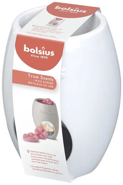 Bolsius Aromatic Waxbrander Ovaal Wit Ø94×123 mm (2 stuks)