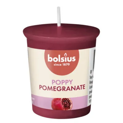 Bolsius Votive Rond True Scents Pomegranate Ø45×53 mm 15 uur (24 stuks)