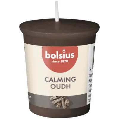 Bolsius Votive Rond True Scents Oud Wood Ø45×53 mm 15 uur (24 stuks)