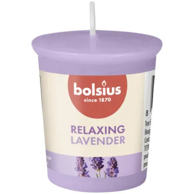 Bolsius Votive Rond True Scents Lavender Ø45×53 mm 15 uur (24 stuks)