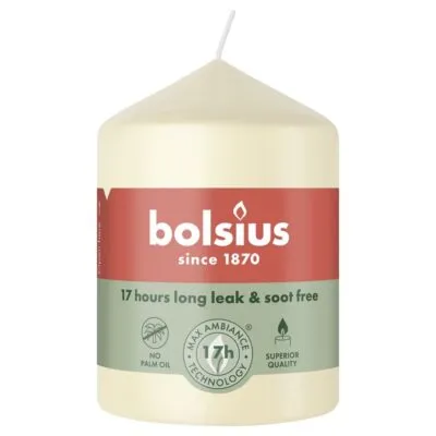 Bolsius Stompkaars Soft Pearl Ø58/80 mm 17 uur (6 stuks)