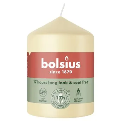 Bolsius Stompkaars Beige Ø58/80 mm 17 uur (6 stuks)
