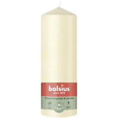 Bolsius Stompkaars Soft Pearl Ø68/200 mm 75 uur (6 stuks)