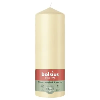 Bolsius Stompkaars Beige Ø68/200 mm 75 uur (6 stuks)