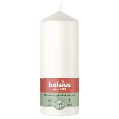 Bolsius Stompkaars Cloudy White Ø58×150 mm 42 uur (6 stuks)