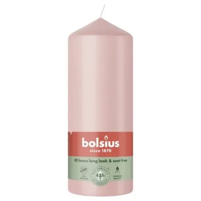 Bolsius Stompkaars Misty Pink Ø58×150 mm 42 uur (6 stuks)