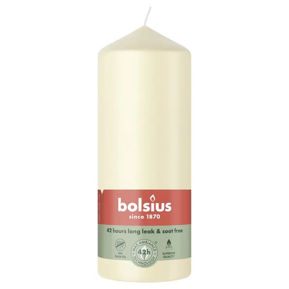Bolsius Stompkaars Soft Pearl Ø58×150 mm 42 uur (6 stuks)