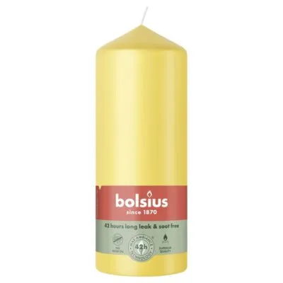Bolsius Stompkaars Sunny Yellow Ø58×150 mm 42 uur (6 stuks)