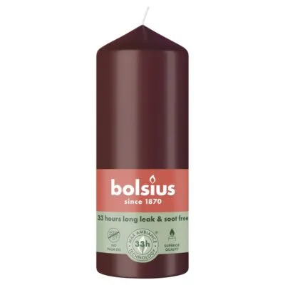 Bolsius Stompkaars Velvet Red Ø58×150 mm 42 uur (6 stuks)
