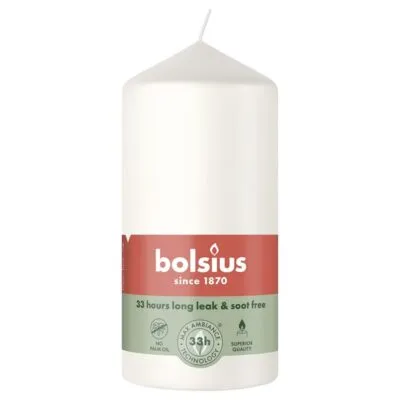 Bolsius Stompkaars Cloudy White Ø58×120 mm 33 uur (6 stuks)