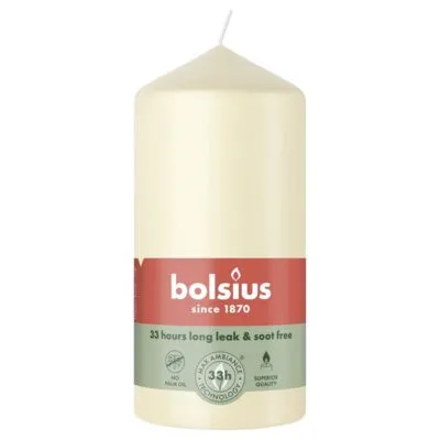 Bolsius Stompkaars Soft Pearl Ø58×120 mm 33 uur (6 stuks)