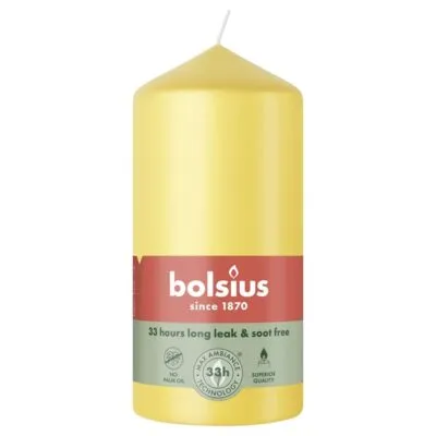 Bolsius Stompkaars Sunny Yellow Ø58×120 mm 33 uur (6 stuks)