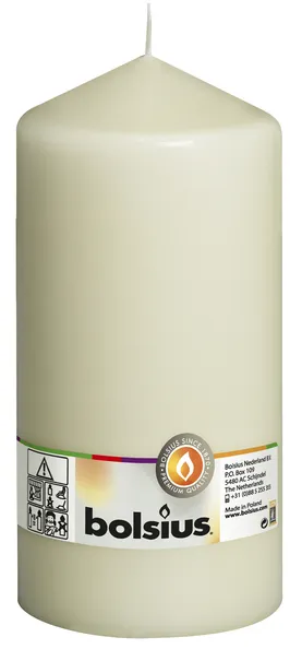 Bolsius Stompkaars Ivoor Ø98×200 mm 120 uur (8 stuks)