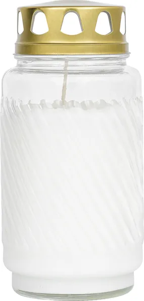 Bolsius Lantaarnglas Met Deksel Wit Ø90×173 mm 100 uur (6 stuks)