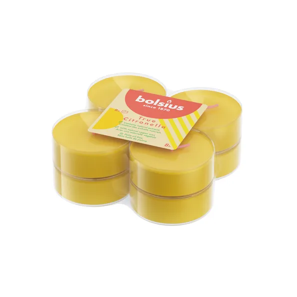 Bolsius Geurtheelichten True Citronella Ø58 mm 8 uur (6 stuks)