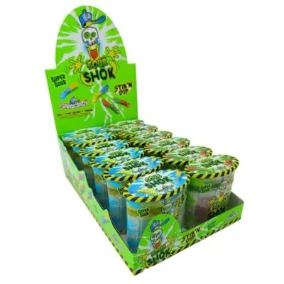 Sour shok stick ’n dip 60 gr