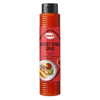 Hela sweet chilisaus met stukjes chilipeper 800 ml