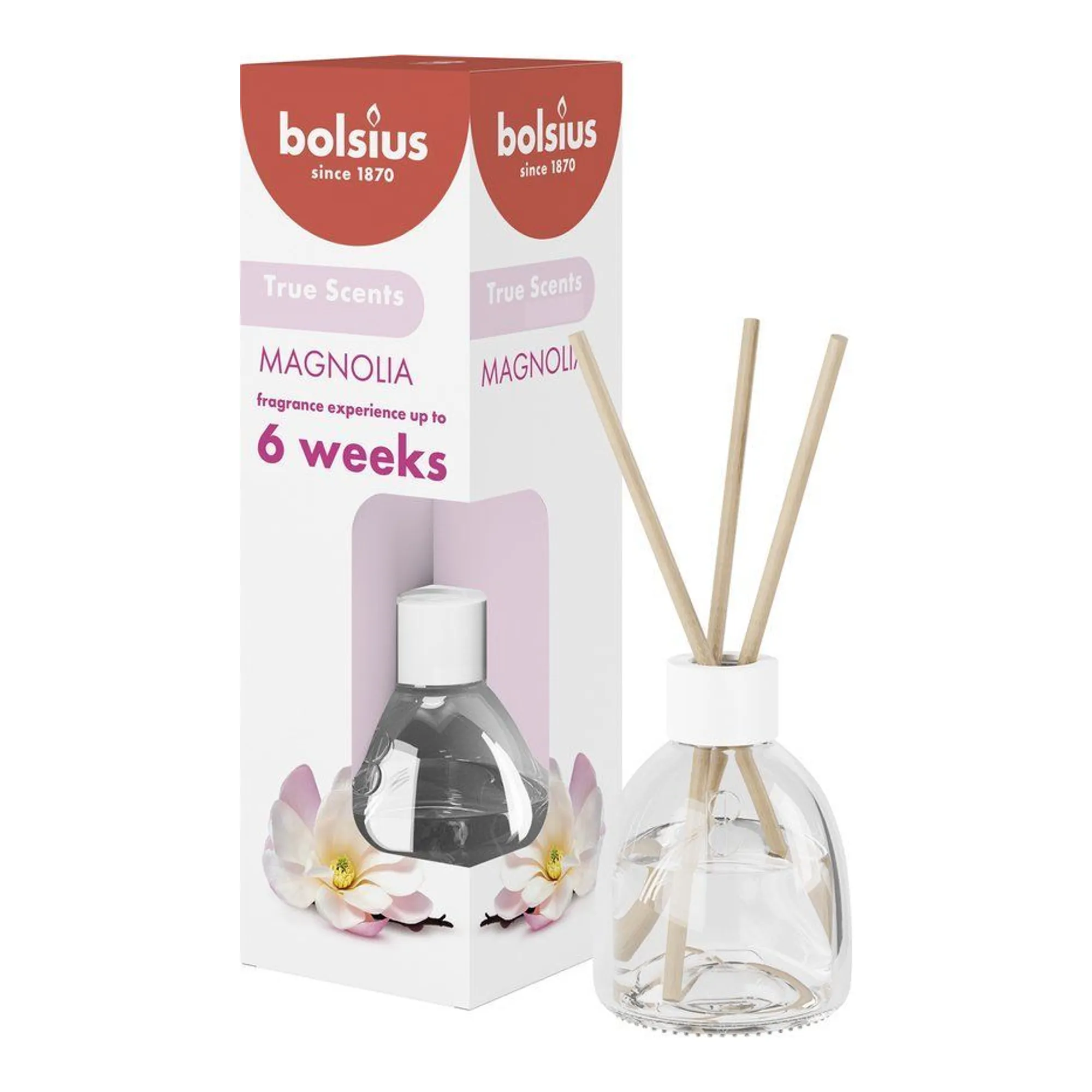 Bolsius Geurverspreiders 60 ml True Scents Magnolia (6 stuks)