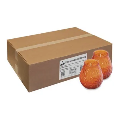 Bolsius Lowboy Orange Ø95x105 mm 70 heures (12 pièces)