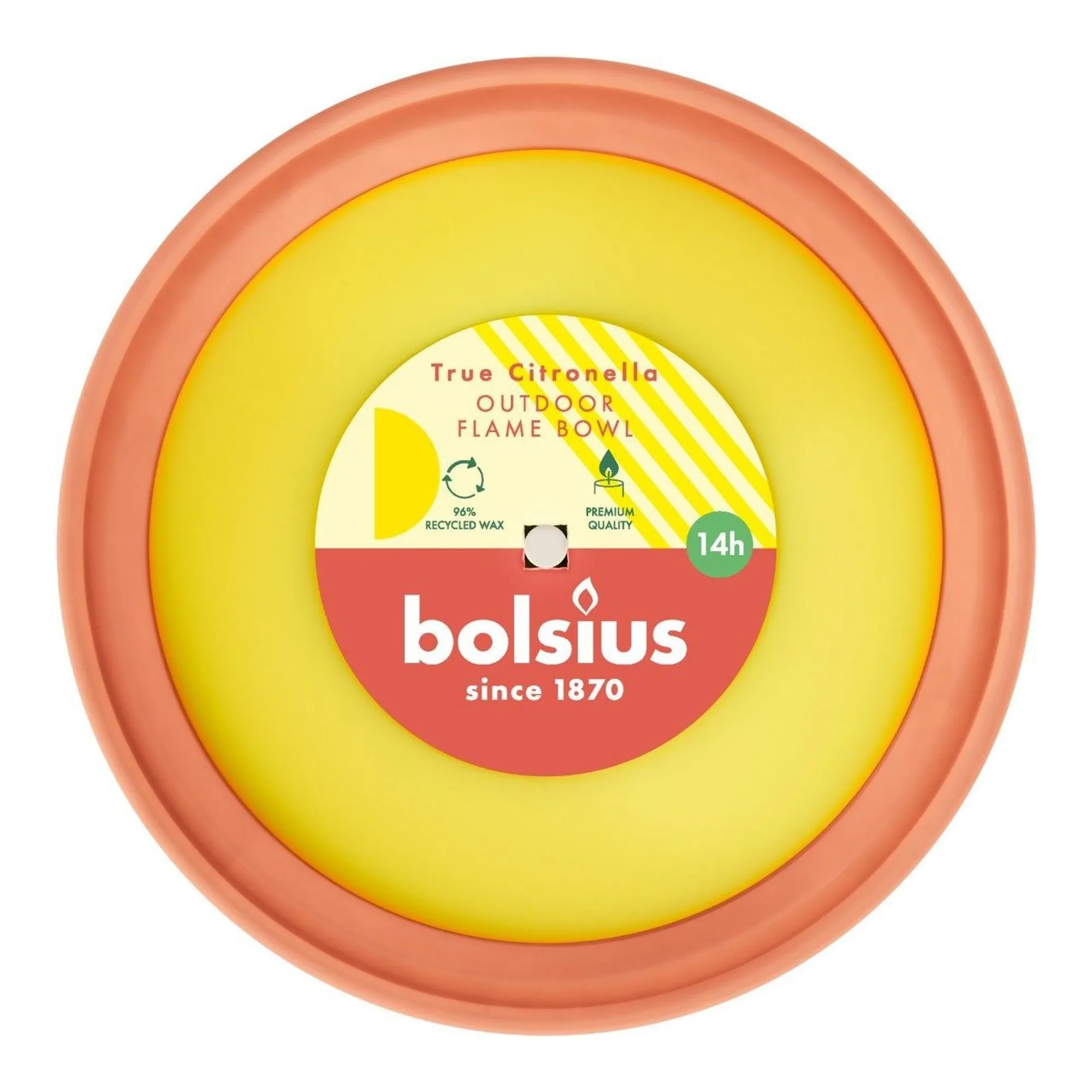 Bolsius Vlamschaal Citronella Ø223x66 mm (9 stuks)
