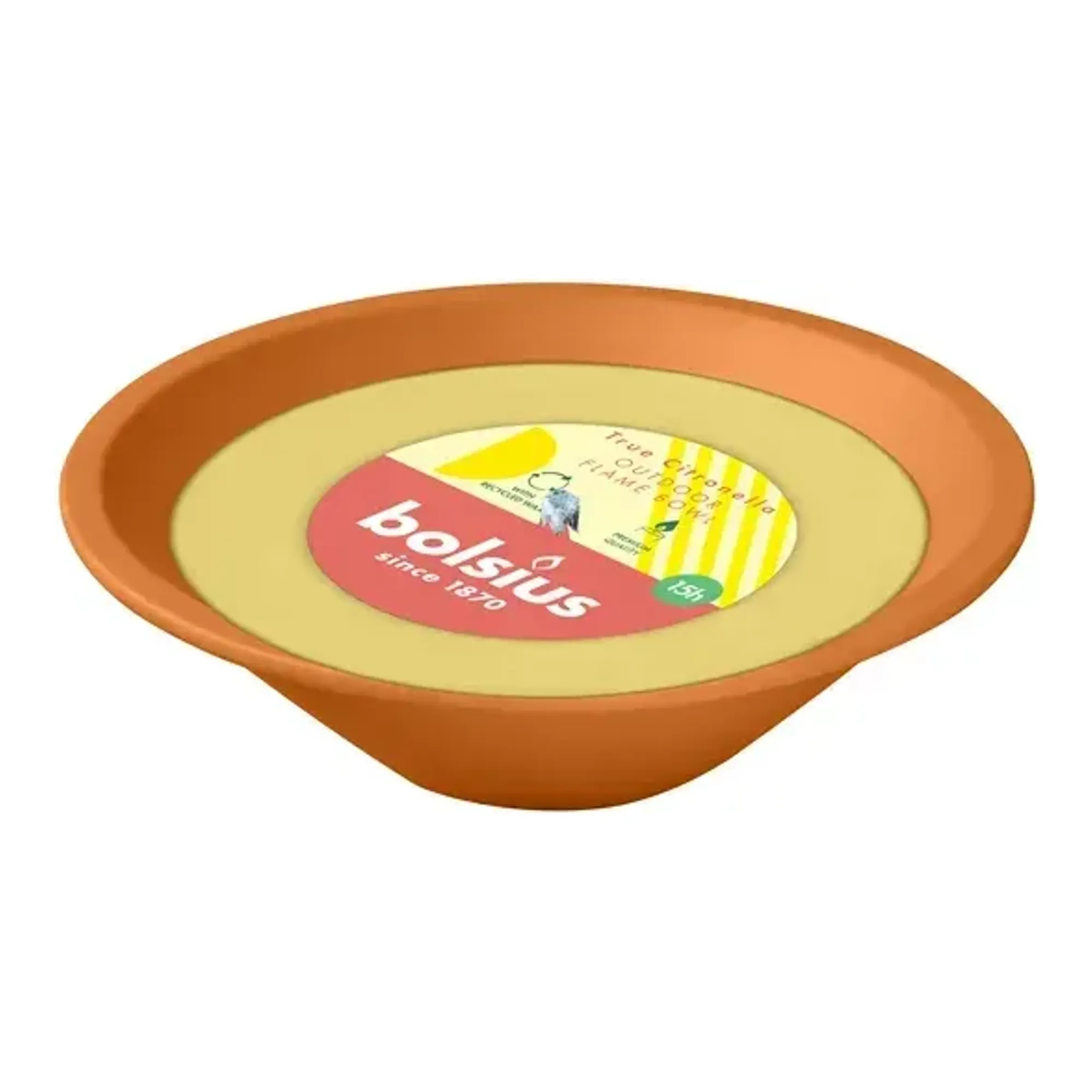 Bolsius Vlamschaal Citronella Ø223x66 mm (9 stuks)