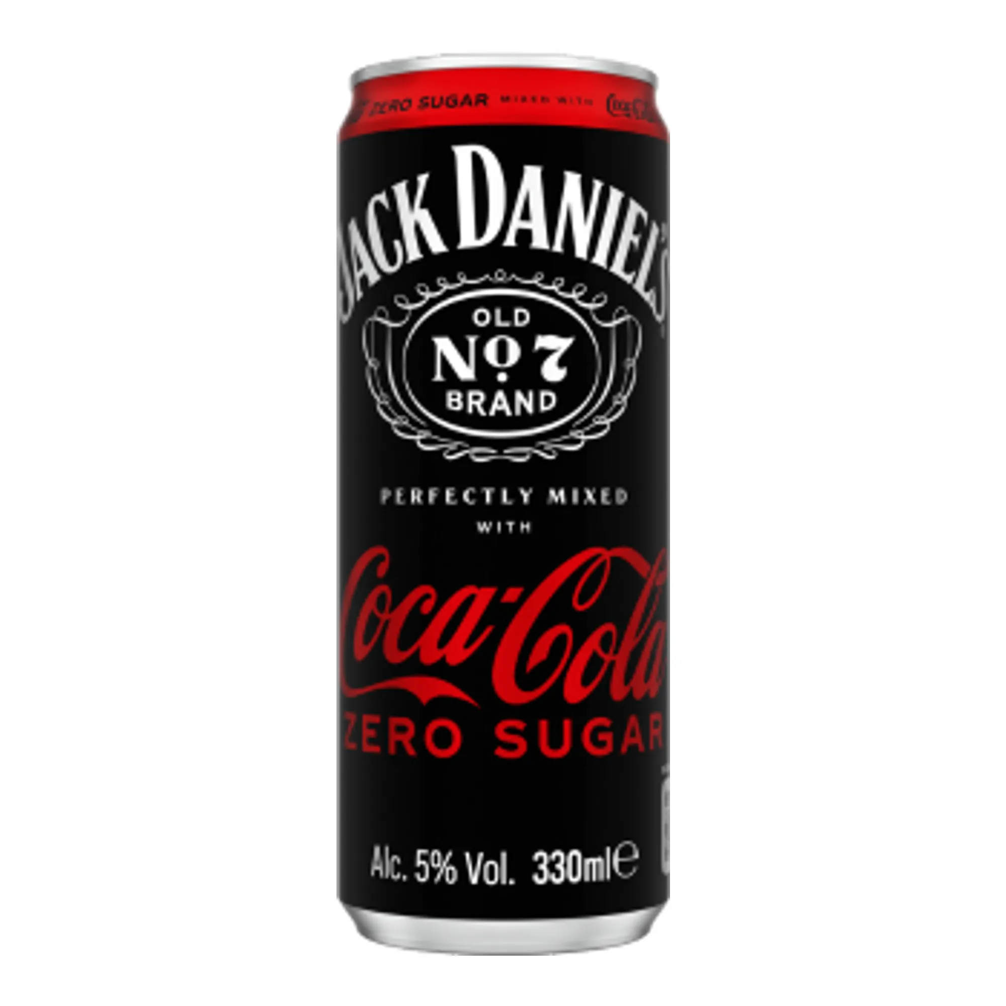 Jack Daniel's & Coca Cola Zero Sleek Blik (12x 33 cl)