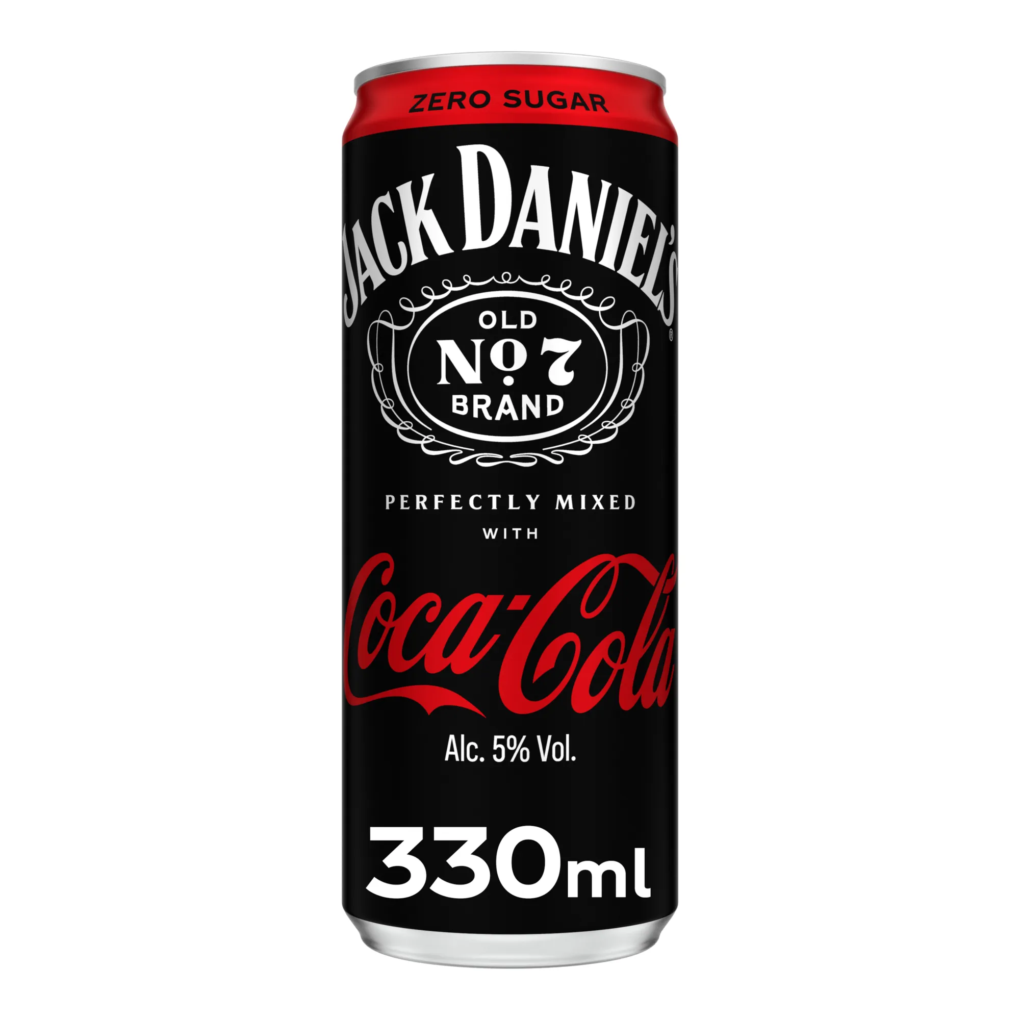 Jack Daniel's & Coca Cola Zero Sleek Blik (12x 33 cl)