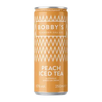 Bobby's iced tea peach gin blik 25 cl