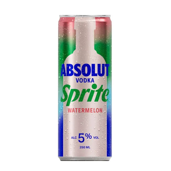 Absolut vodka & sprite watermelon blik 250 ml