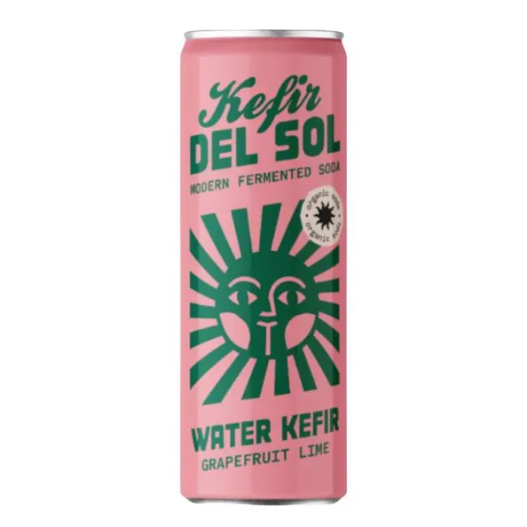 Kefir del sol grapefruit lime blik 25 cl