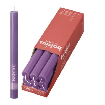 Bolsius Rustiek Tafelkaars Vibrant Violet Ø23×270 mm 13 uur (9 stuks)